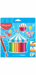 Maped Tužky Colorpeps Jumbo trojúhelníkové, 18 barev (834012)
