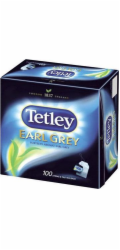 Tetley TETLEY EARL GREY INTENSIVE čaj s ramínkem, balení 100 kusů