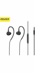 Awei Stereofonní sluchátka L3 3,5mm jack černá/černá