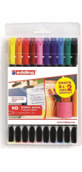 Edding Popisovač E-1200 s tenkým hrotem, 1 mm, 10 ks, přívěsek, různé barvy