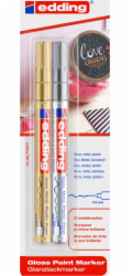 Edding Lesklý olejový popisovač e-780 EDDING, 0,8 mm, 2 ks, blistr, různé barvy