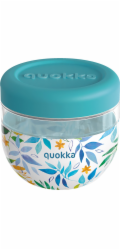 Quokka Quokka Bublinková dóza na potraviny - Nádoba na potraviny / Svačinový box 770 ml (Akvarelové listy)