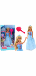 LeanToys Anlily panenka mořská panna princezna modré šaty kartáč