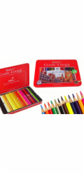 LeanToys Sada 48 uměleckých pastelek v kovové krabičce