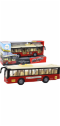 LeanToys Bateriové osvětlení autobusu Zvuky Červené město 1:16