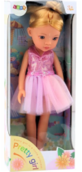 LeanToys Baletka Růžové šaty pro balerínu 33 cm