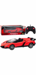 LeanToys Auto Dálkově ovládané sportovní auto RC 1:16 červené