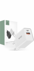 Tech-Protect Nabíječka TECH-PROTECT NC30W 2PORTOVÁ SÍŤOVÁ NABÍJEČKA PD30W/QC3.0 BÍLÁ