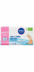 Nivea Vlhčené ubrousky 99% čistá voda 3x57 ks.