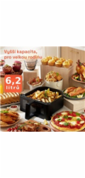 Cosori P653 PREMIUM II Plus Chef edition 6,2l horkovzdušná fritéza, černá