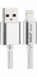 Golf USB kabel USB-A - Lightning 1 m stříbrný (IPCABMETIARG)