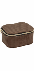 Home Styling Collection Šperkovnice z manšestrové kolekce pro domácí styling, 11,5 x 9,5 x 6 cm