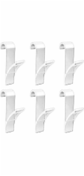 Bathroom Solutions Držák na 1 háček v koupelně, transparentní, bez datacm