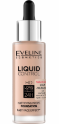 NoName EVELINE Liquid Control HD Mattifying Drops Foundation 003 Ivory Beige 32ml
