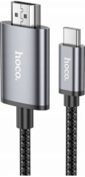 Hoco Kabel HOCO Typ C na HDMI 4K 30Hz UA27 2m ocelově šedý