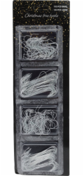 Home Styling Collection Kolekce bytového stylingu Háčky na zavěšení vánočních ozdob, 300 kusů