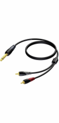 Procab Jack 6,3 mm - kabel Jack 6,3 mm 1,5 m černý (CLA719/1,5)
