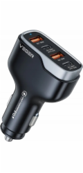 Veger Nabíječka Nabíječka do auta VEGER 2 x USB A + 2 x Type-C PD QC 3A 66W CC53-2A2C černá