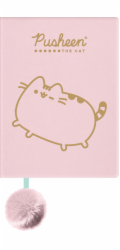 St.Majewski PLYŠOVÝ NOTEBOOK A5/96K LIN PUSHEEN ROZ FO WB