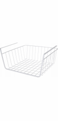 Storage Solutions Závěsný koš na ovoce , kov, světle šedý, 30 x 25,5 x 14 cm
