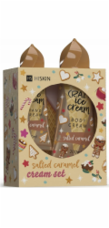 Alkotest HiSkin HISKIN_SET Crazy Ice Cream krém na ruce se slaným karamelem 60ml + tělový krém se slaným karamelem 200ml