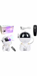 LeanToys Projektor Astronaut s LED hvězdou a USB dálkovým ovládáním
