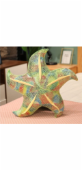 LeanToys Plyšová hvězdice , zelený plyšový polštář 45 cm