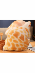 LeanToys Plyšový polštářek s mušlí 50 x 40 cm