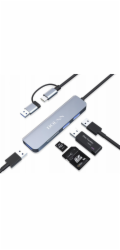 Bounn Adaptér HUB USB 5v2 USB/Type-C na USB 3.0+USB 2.0*2+SD/TF