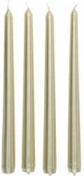 Atmosphera Sada saténových svíček , 4 kusy, 25 cm
