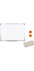 LeanToys Magnetická tabule s houbičkou na suché mazání, 2 magnety, 45x60cm