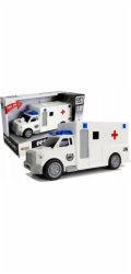 LeanToys Sanitka s motorizovanou sanitkou 1:20 se zvukem LEAN Toys