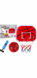 LeanToys Basketbalová sada , deska, basketbalový míč LEAN Toys