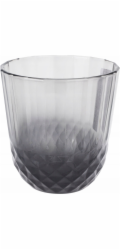 Excellent Houseware Skleněný hrnek ze šedého skla, 345 ml