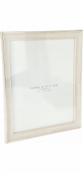 Home Styling Collection Fotorámeček z kolekce bytového stylingu, imitace běleného dřeva, 24 x 29 cm
