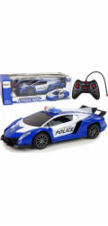 LeanToys Police R/C Závodní auto na dálkové ovládání policie + baterie LEAN Toys