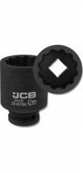 JCB 3/4 42mm hluboký rázový nástrčný klíč (12hranný)