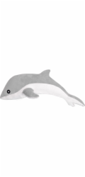 LeanToys Plyšový delfín šedý 70 cm