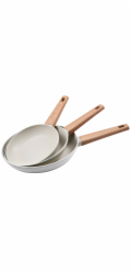 Sada pánví s nepřilnavým povrchem Naturally 3 ks 18, 22, 26 cm BG-34741-CR