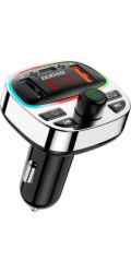 Dudao Vysílač R2PRO+ s nabíjecími porty PD25W Bluetooth 5.3 RGB - černý a stříbrný