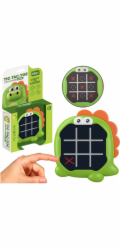 LeanToys Elektronická hra 3v1 Piškvorky s pamětí, dinosaurus, zelená, LEAN Toys