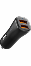 Spigen Autonabíječka ESSENTIAL EV302 se 2 porty 30W, černá