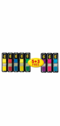Post-It 3M Sada samolepicích nálepek 3M POST-IT®, PP, 11,9x43,1 mm, 5x35 + 3x35 ZDARMA