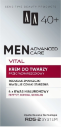 AA AA Men Advanced Care Vital pleťový krém proti vráskám pro muže 40+ 50 ml