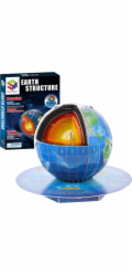 LeanToys 3D vzdělávací puzzle Planeta Země Zemské jádro 50 dílků