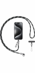 Usams Nabíjecí kabel SJ746 30W USB-C na Lightning s poutkem na krk 1,2 m, černý