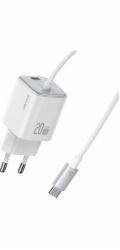 Usams JC Series CC261 20W GaN mini rychlonabíječka 2xUSB-C bílá