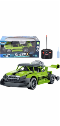 LeanToys RC auto na dálkové ovládání 1:20, světla, kouřový efekt, zelená