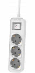 Philips PRODLOUŽOVACÍ KABEL BÍLÝ, 3 ZÁSUVKY SCHUKO 1,5 M CHP2134W/58