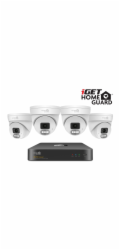 iGET HGNVK84804 - kamerový PoE set, 2K rozlišení, 8CH NVR + 4x kamera se zvukem, IR + LED, CZ app